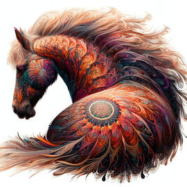 Mane of Whorls by Bill and Linda Tiepelman