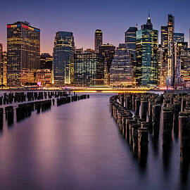 Manhattan After Sunset by Susan Candelario