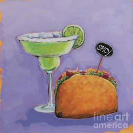 Margarita and Spicy Taco by Lucia Stewart