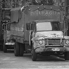 Market Trucks at Feria de Tristan Narvaja by Richard Reeve