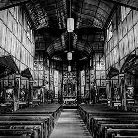 Martyr's Shrine in Midland, Ontario 3 BW by John Twynam