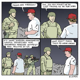 Masks Are Tyranny by Brendan Loper