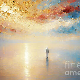 Matthew 14 27. Take Courage It Is I Do Not Be Afraid. Jesus Walking On Water Christian Wall Art by Mark Lawrence