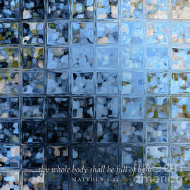 Matthew 6 22 Square Christian Art, Full Of Light by Mark Lawrence