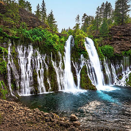 McArthur Burney Falls and Surrounding Pool, California by Abbie Matthews
