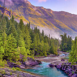 McDonald Creek - Glacier National Park by Adam Mateo Fierro