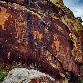 McKee Springs Warriors Panel and Scenery, Utah by Abbie Matthews