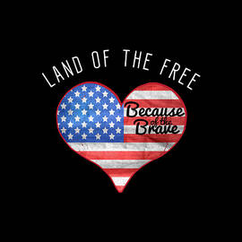 Memorial Day Shirt Land Of The Free by Flippin Sweet Gear