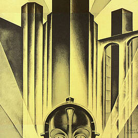 ''Metropolis'', 1927 - art by Heinz Schulz-Neudamm  by Retro Art World