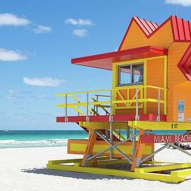 Miami Beach Lifeguard Station by Rebecca Herranen