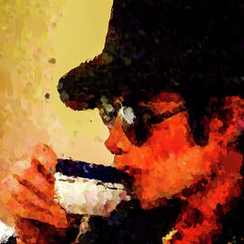 Michael Jackson drinking a cup of Tea by Gradify Creations