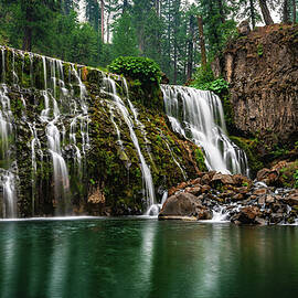 Middle McCloud Falls Closeup, California by Abbie Matthews