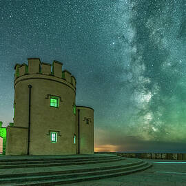 Milky Way at O'Brien's Tower, Cliffs of Moher, Co Clare by Adrian Hendroff