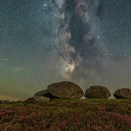 Milky Way Over Brockagh, Wicklow Mountains - Version 2 by Adrian Hendroff