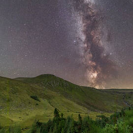 Milky Way Over Clohernagh, Wicklow Mountains by Adrian Hendroff