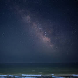 Milky Way Over the Ocean by Dave King