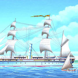 Millennium of Sailing in Marshall Islands - German Warship SMS Nautilus by Keith Reynolds