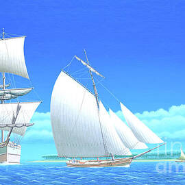 Millennium of Sailing in Marshall Islands - Russian Brig Rurick by Keith Reynolds