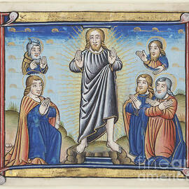 Miniature Depicting The Transfiguration Of Christ by Antonios Valamontes