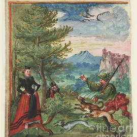 Miniature Of The Sly Fox by Antonios Valamontes