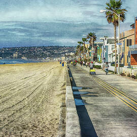 Mission Beach Boardwalk SS by Alison Frank