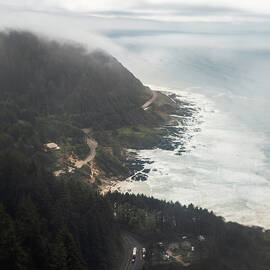 Misty Coastline Drive Cape Perpetua by Dan Sproul