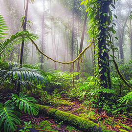 Misty Jungle Awakening by The Luxury Art Collection