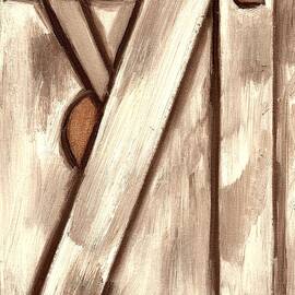 Modern Abstract Baseball Pitcher Art Print  by Tommervik