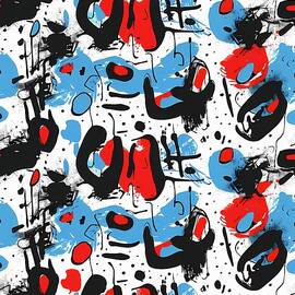 modern_fashionable_pattern_lines_and_letters_No 1 by Andre Petrov