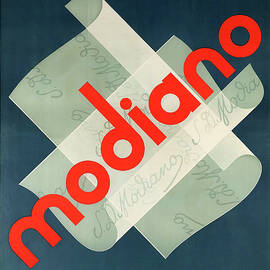 Modiano - vintage cigarette advertisement poster - two cigarette papers by Bortnyik Sandor