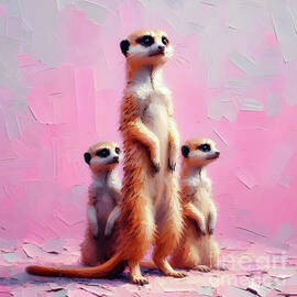 Meercat Momma by Lucia Stewart