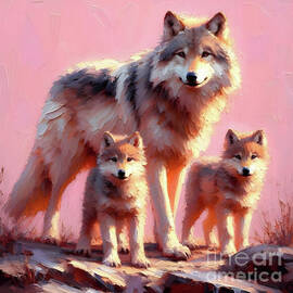 Wolf momma by Lucia Stewart