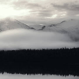 Monochrome Mountain Reflections by Dan Sproul