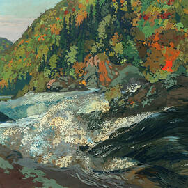 Montreal River, Algoma by Frank Johnston by Franz Frank Hans Johnston