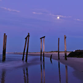 Moon Light Piers by Louis Dallara