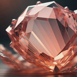 Morganite Gemstone abstract 007 by Flees Photos