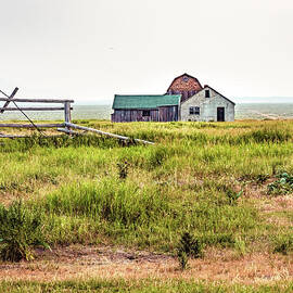 Mormon Row Glow,  Quiet Light Across the Fence Line by Robert Niemeier