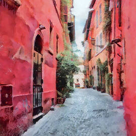 Morning Walk In Italy by Rick Perkins