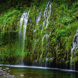 Mossbrae Falls and Stream, California by Abbie Matthews