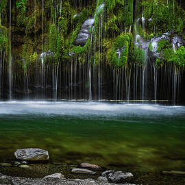 Mossbrae Falls Weeping Wall and Sacramento River, California by Abbie Matthews