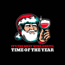 Most Wine Derful Time of the Year Funny Christmas Santa by Flippin Sweet Gear
