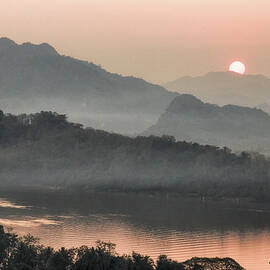 Mount Phousi Sunset by Steven Dos Remedios
