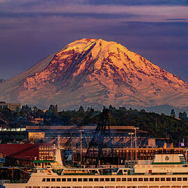 Mount Rainier Sunset by Tommy Farnsworth