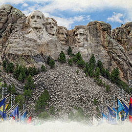 Mount Rushmore watercolor 1 by Kelley King