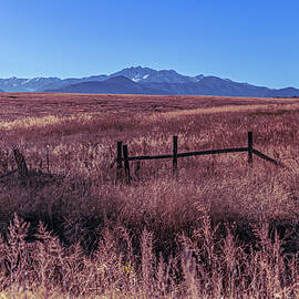 Mountain Vista with Rustic Fence by Michael DeGrenier