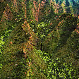 Mountain Waterfall - Kauai, Hawaii by Abbie Matthews