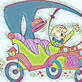 Mr Magoo Driving by Antonios Valamontes