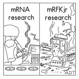 mRNA Research vs mRFKjr Research by Adam Douglas Thompson