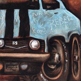 Rebel With A car Art Print by Tommervik