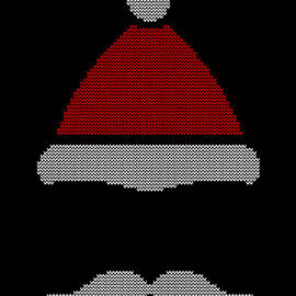 Mustache Santa Hat Ugly Christmas Sweater by Flippin Sweet Gear